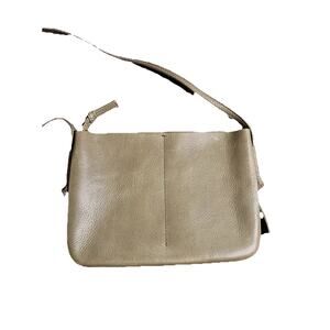 NWT Madewell Taupe Women's Shoulder Bag Gold Hardware Zip Closure